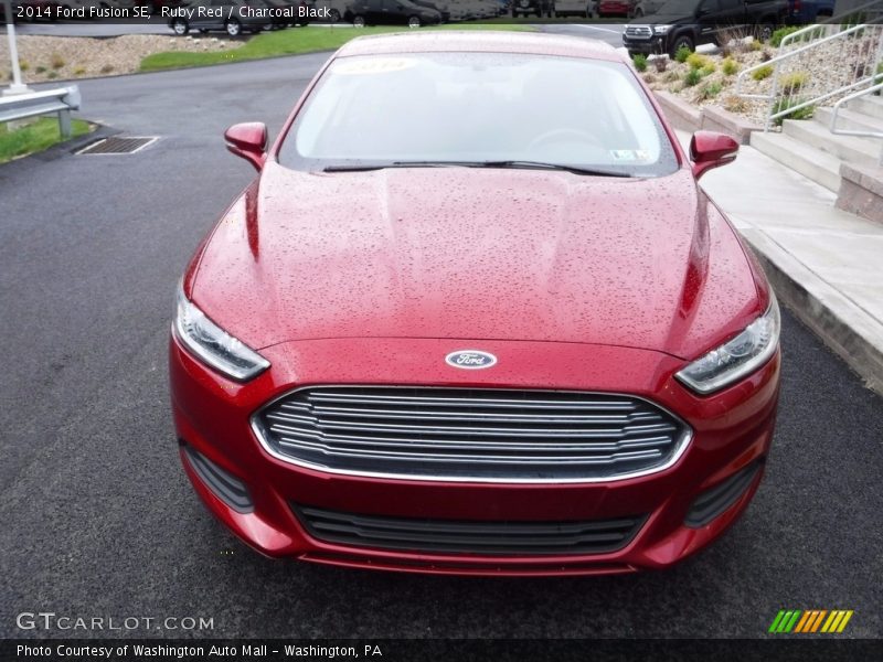 Ruby Red / Charcoal Black 2014 Ford Fusion SE