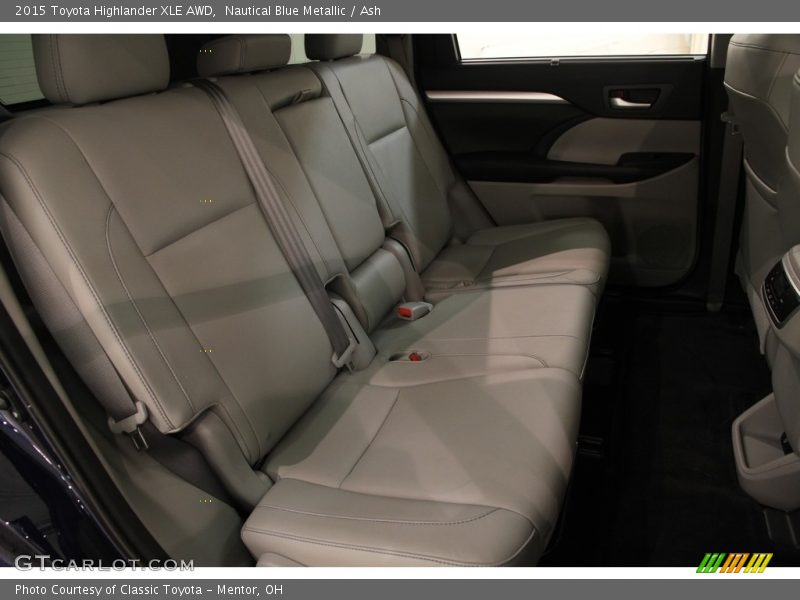 Nautical Blue Metallic / Ash 2015 Toyota Highlander XLE AWD