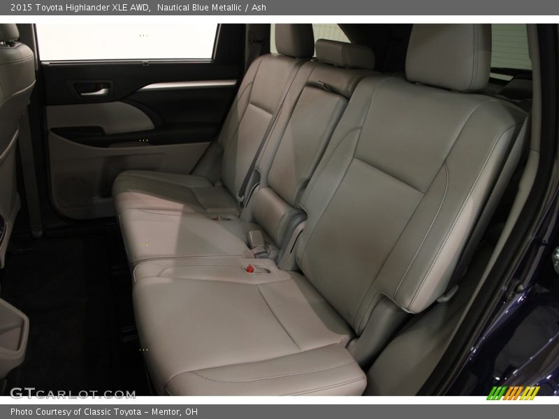 Nautical Blue Metallic / Ash 2015 Toyota Highlander XLE AWD