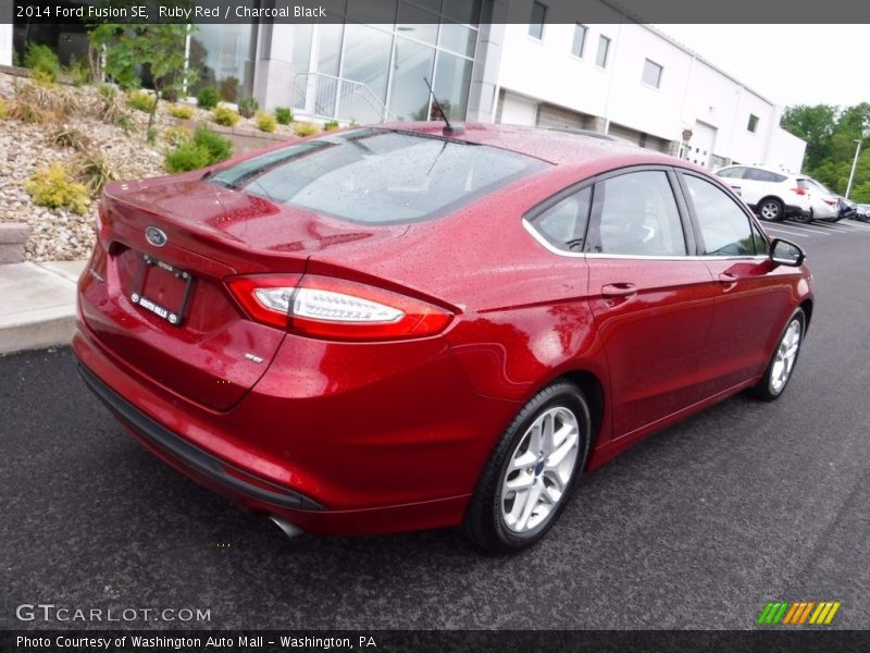 Ruby Red / Charcoal Black 2014 Ford Fusion SE