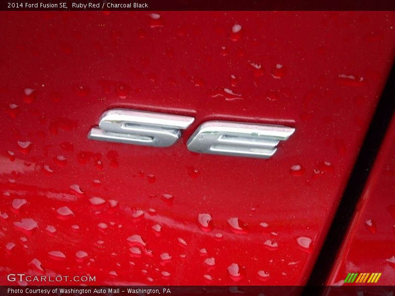 Ruby Red / Charcoal Black 2014 Ford Fusion SE