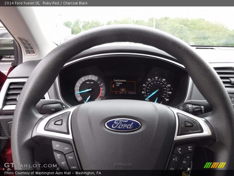 Ruby Red / Charcoal Black 2014 Ford Fusion SE