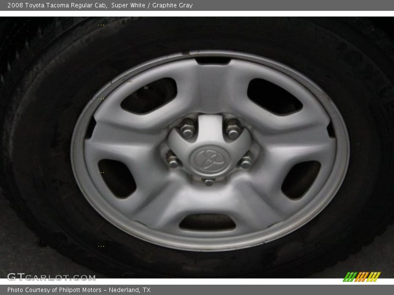 Super White / Graphite Gray 2008 Toyota Tacoma Regular Cab