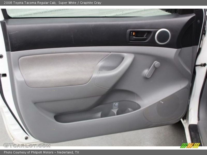 Super White / Graphite Gray 2008 Toyota Tacoma Regular Cab