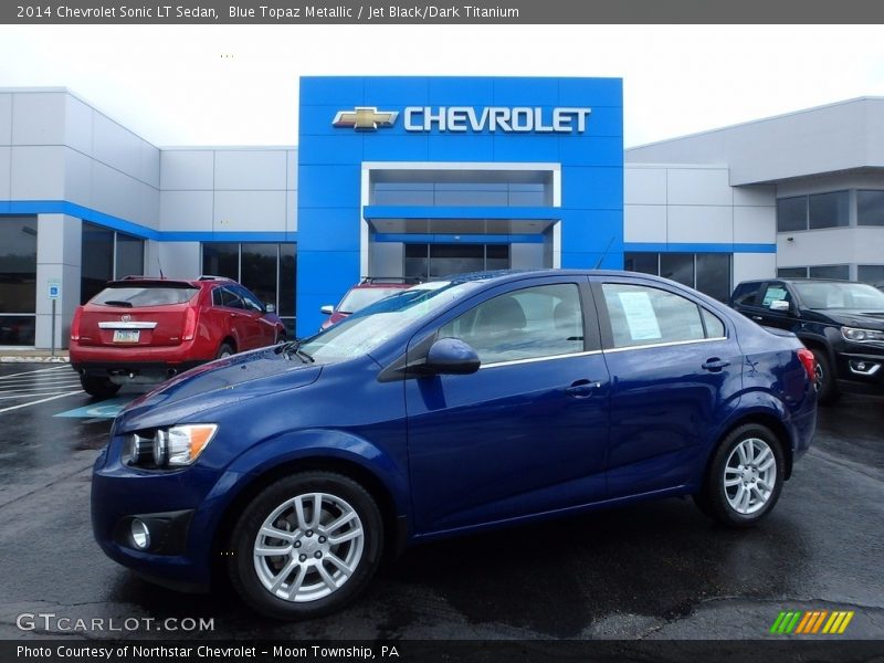Blue Topaz Metallic / Jet Black/Dark Titanium 2014 Chevrolet Sonic LT Sedan