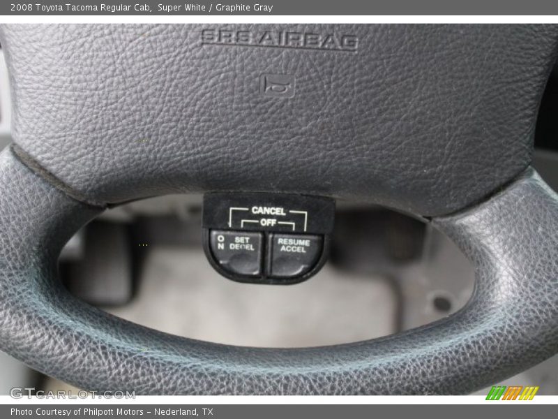 Super White / Graphite Gray 2008 Toyota Tacoma Regular Cab