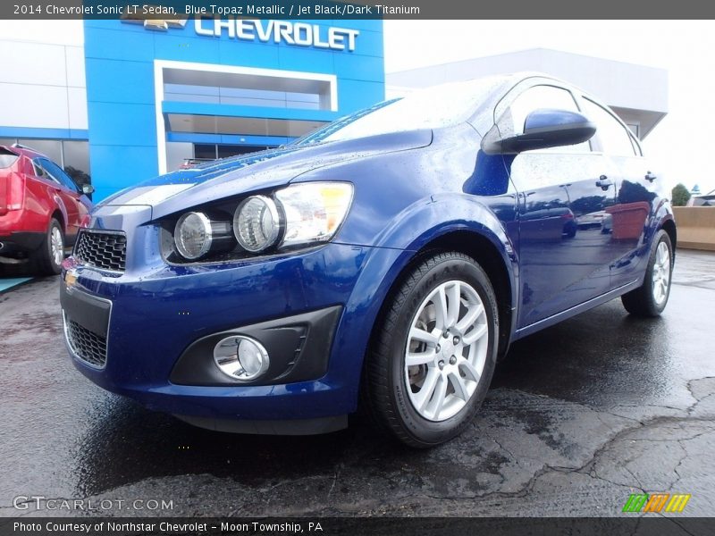 Blue Topaz Metallic / Jet Black/Dark Titanium 2014 Chevrolet Sonic LT Sedan
