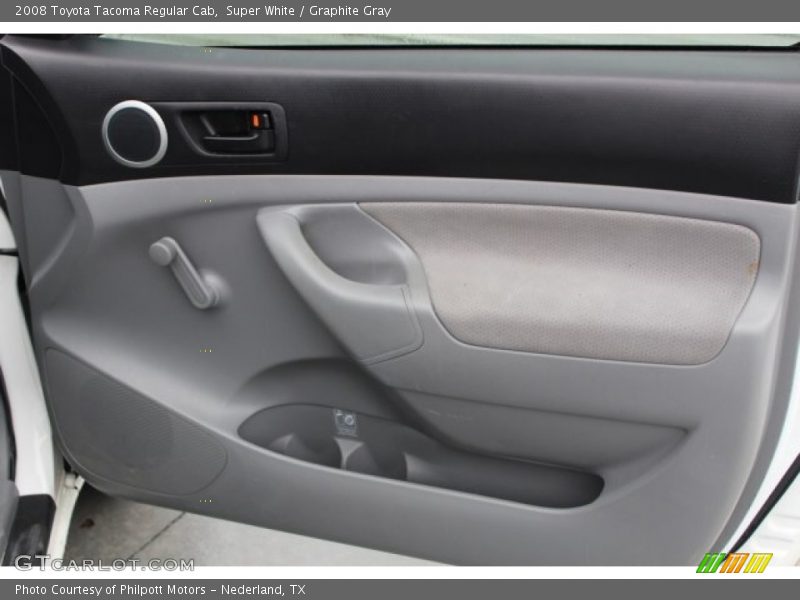 Super White / Graphite Gray 2008 Toyota Tacoma Regular Cab