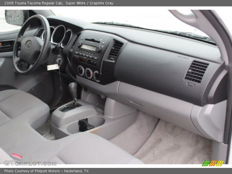 Super White / Graphite Gray 2008 Toyota Tacoma Regular Cab