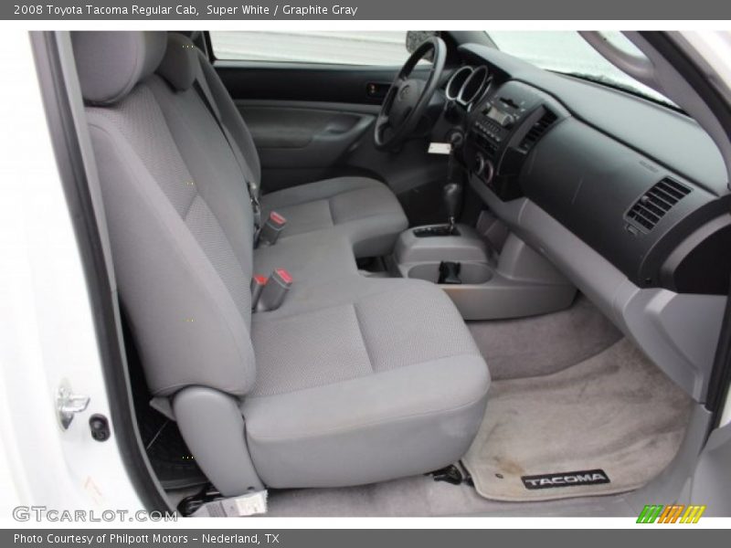 Super White / Graphite Gray 2008 Toyota Tacoma Regular Cab