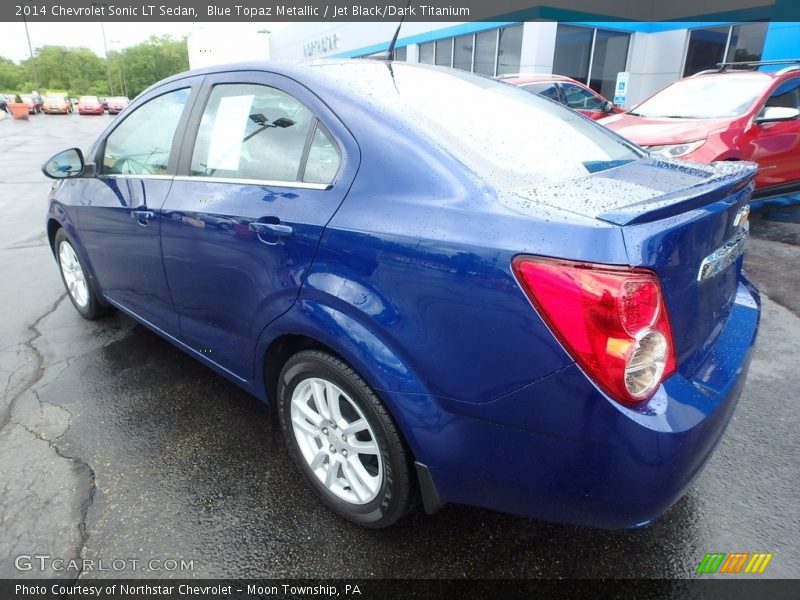 Blue Topaz Metallic / Jet Black/Dark Titanium 2014 Chevrolet Sonic LT Sedan