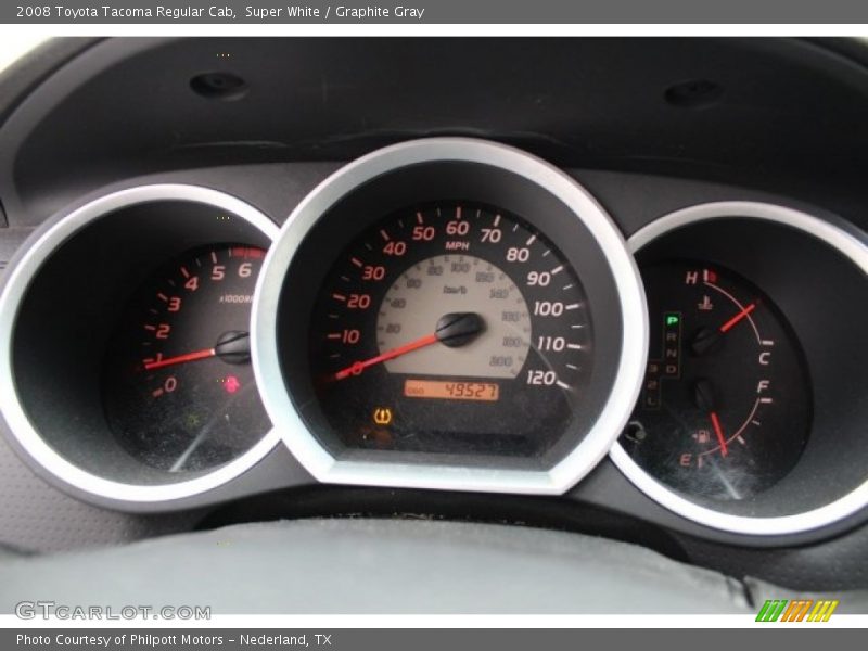 Super White / Graphite Gray 2008 Toyota Tacoma Regular Cab
