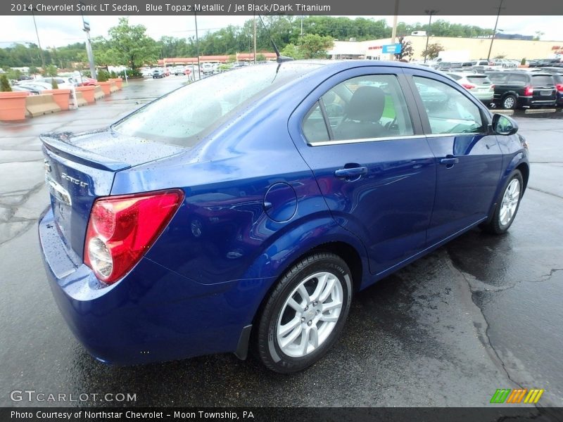 Blue Topaz Metallic / Jet Black/Dark Titanium 2014 Chevrolet Sonic LT Sedan