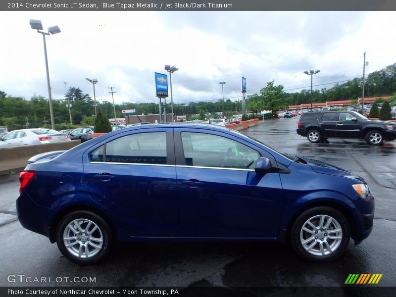 Blue Topaz Metallic / Jet Black/Dark Titanium 2014 Chevrolet Sonic LT Sedan