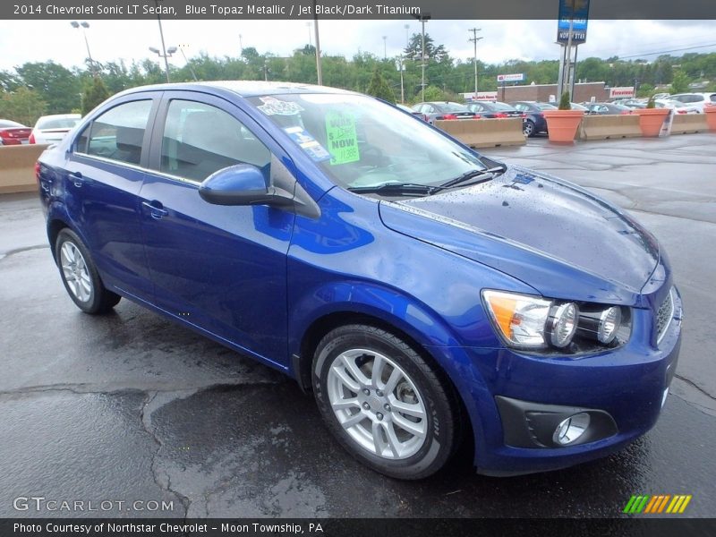 Blue Topaz Metallic / Jet Black/Dark Titanium 2014 Chevrolet Sonic LT Sedan