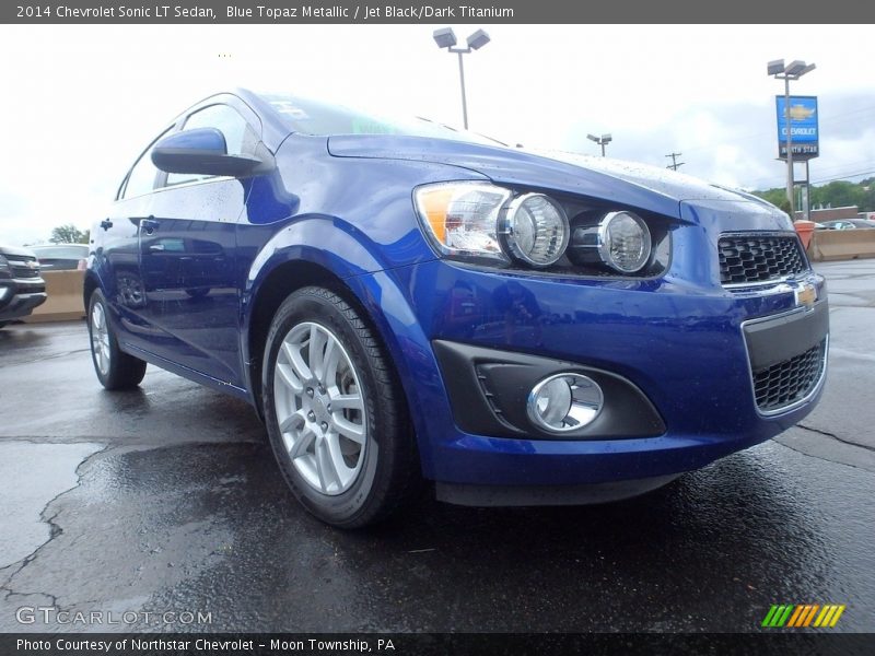 Blue Topaz Metallic / Jet Black/Dark Titanium 2014 Chevrolet Sonic LT Sedan