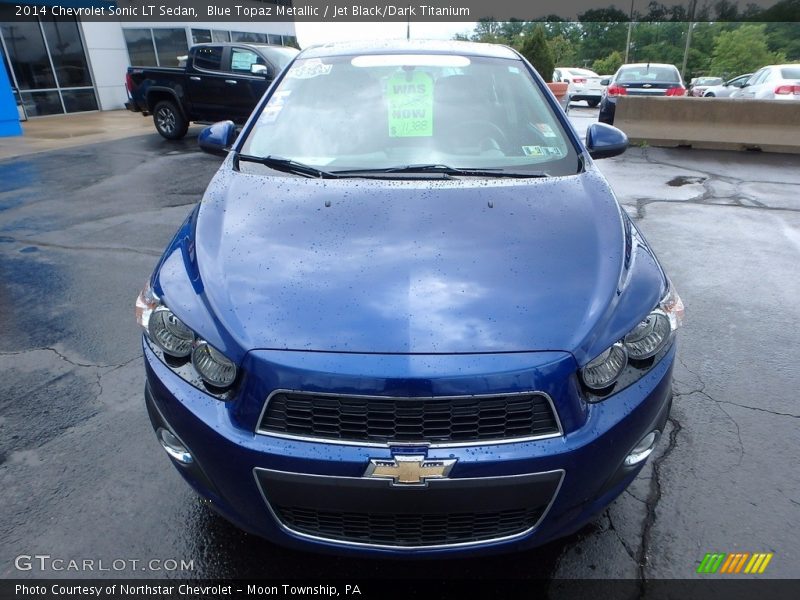 Blue Topaz Metallic / Jet Black/Dark Titanium 2014 Chevrolet Sonic LT Sedan
