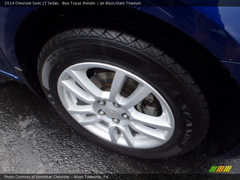 Blue Topaz Metallic / Jet Black/Dark Titanium 2014 Chevrolet Sonic LT Sedan