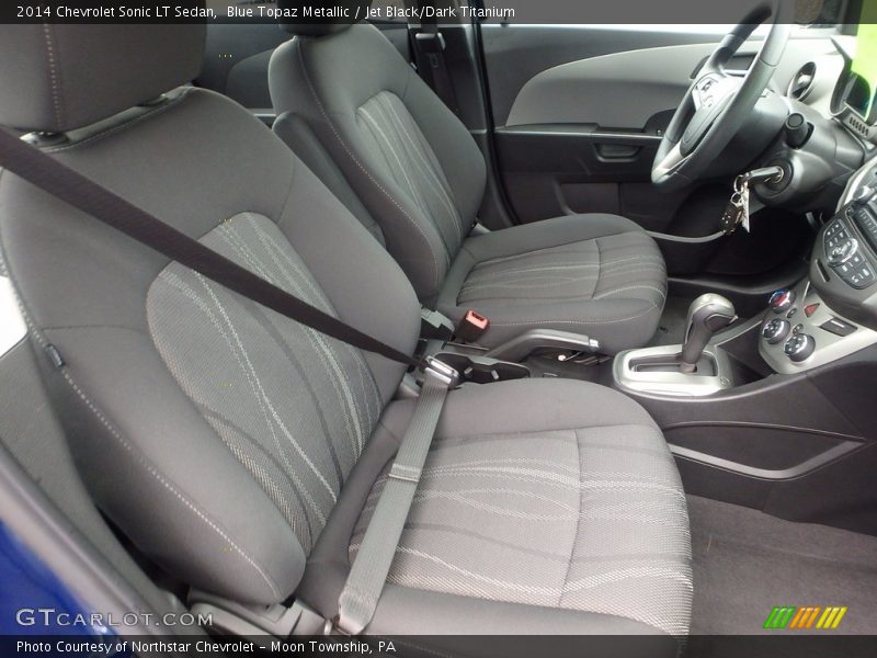 Blue Topaz Metallic / Jet Black/Dark Titanium 2014 Chevrolet Sonic LT Sedan