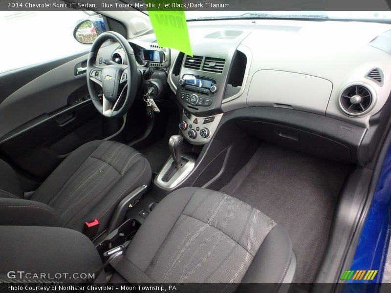 Blue Topaz Metallic / Jet Black/Dark Titanium 2014 Chevrolet Sonic LT Sedan