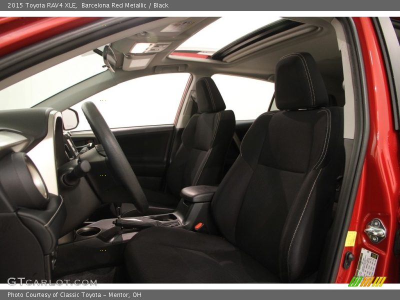 Barcelona Red Metallic / Black 2015 Toyota RAV4 XLE