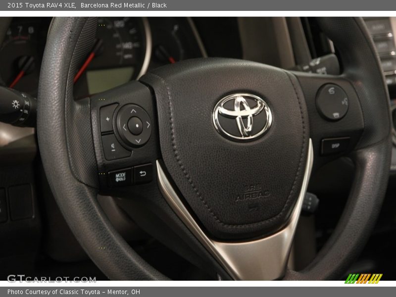 Barcelona Red Metallic / Black 2015 Toyota RAV4 XLE
