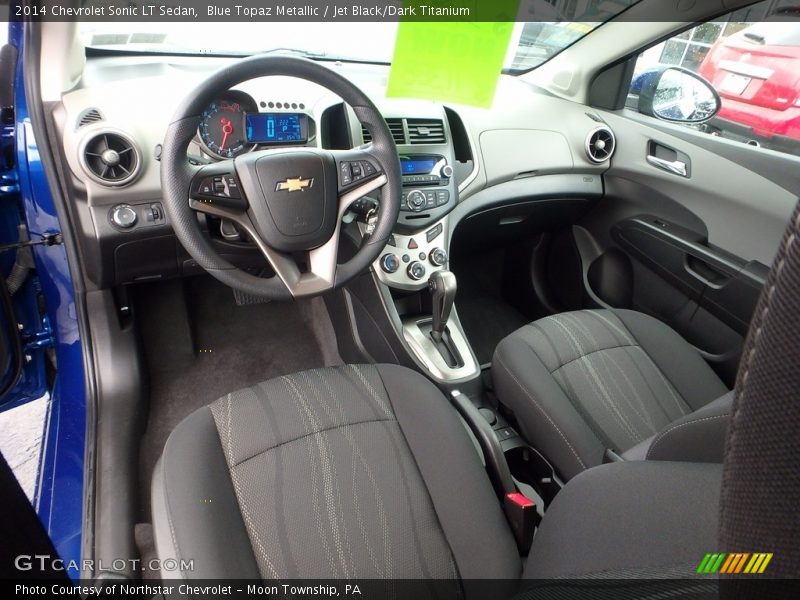 Blue Topaz Metallic / Jet Black/Dark Titanium 2014 Chevrolet Sonic LT Sedan