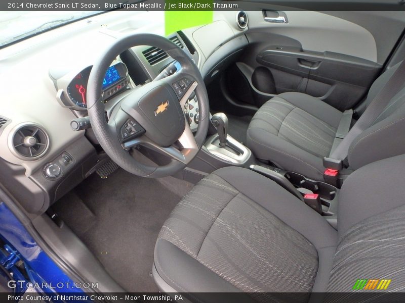 Blue Topaz Metallic / Jet Black/Dark Titanium 2014 Chevrolet Sonic LT Sedan