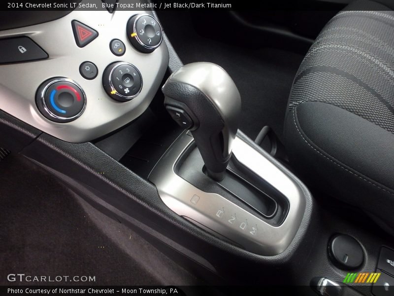 Blue Topaz Metallic / Jet Black/Dark Titanium 2014 Chevrolet Sonic LT Sedan