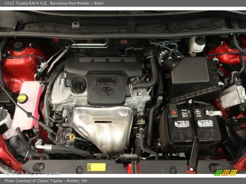 Barcelona Red Metallic / Black 2015 Toyota RAV4 XLE