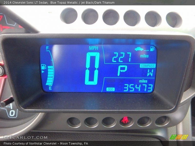 Blue Topaz Metallic / Jet Black/Dark Titanium 2014 Chevrolet Sonic LT Sedan