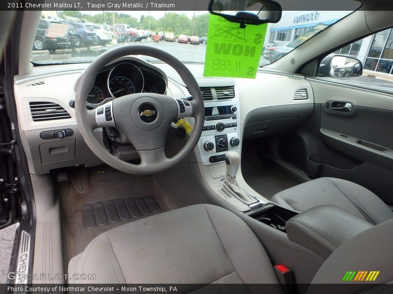 Taupe Gray Metallic / Titanium 2011 Chevrolet Malibu LT