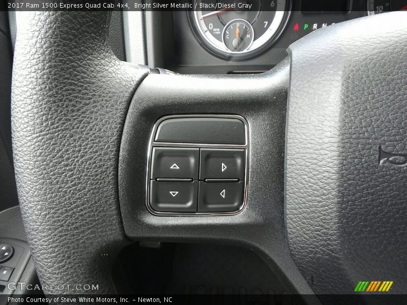Bright Silver Metallic / Black/Diesel Gray 2017 Ram 1500 Express Quad Cab 4x4