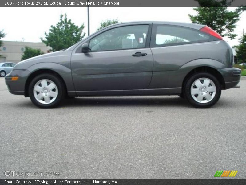 Liquid Grey Metallic / Charcoal 2007 Ford Focus ZX3 SE Coupe