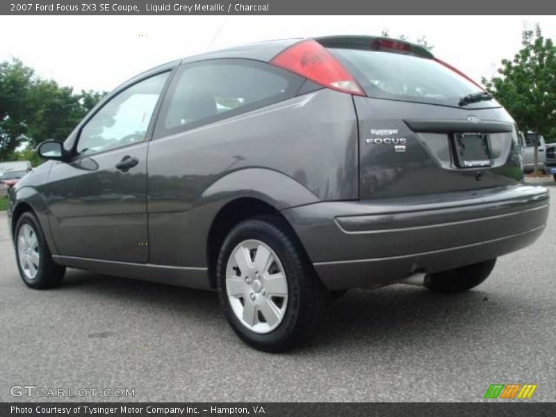 Liquid Grey Metallic / Charcoal 2007 Ford Focus ZX3 SE Coupe