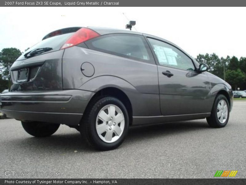 Liquid Grey Metallic / Charcoal 2007 Ford Focus ZX3 SE Coupe