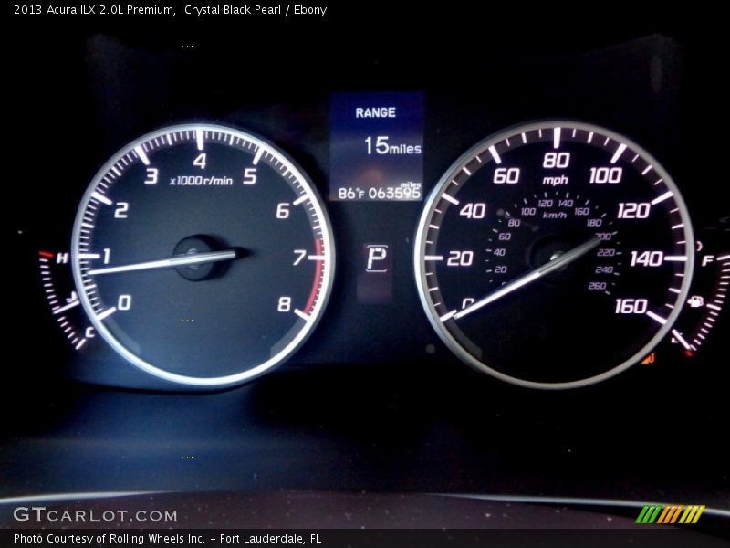 Crystal Black Pearl / Ebony 2013 Acura ILX 2.0L Premium