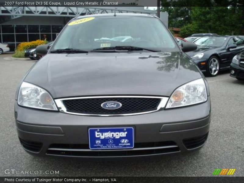 Liquid Grey Metallic / Charcoal 2007 Ford Focus ZX3 SE Coupe