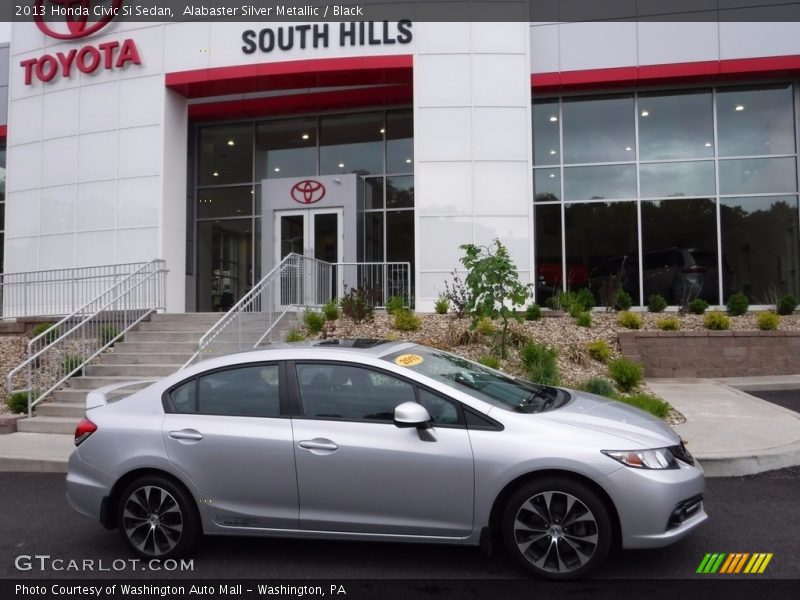 Alabaster Silver Metallic / Black 2013 Honda Civic Si Sedan