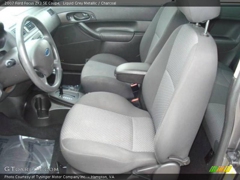 Liquid Grey Metallic / Charcoal 2007 Ford Focus ZX3 SE Coupe