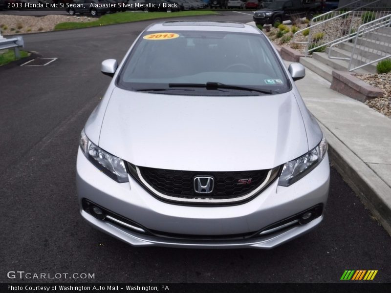 Alabaster Silver Metallic / Black 2013 Honda Civic Si Sedan