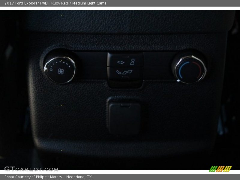 Ruby Red / Medium Light Camel 2017 Ford Explorer FWD