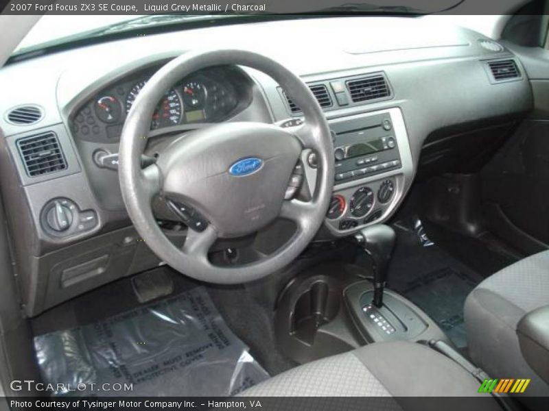 Liquid Grey Metallic / Charcoal 2007 Ford Focus ZX3 SE Coupe