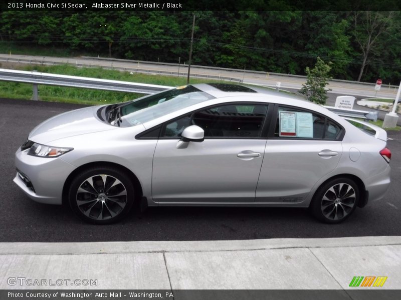 Alabaster Silver Metallic / Black 2013 Honda Civic Si Sedan