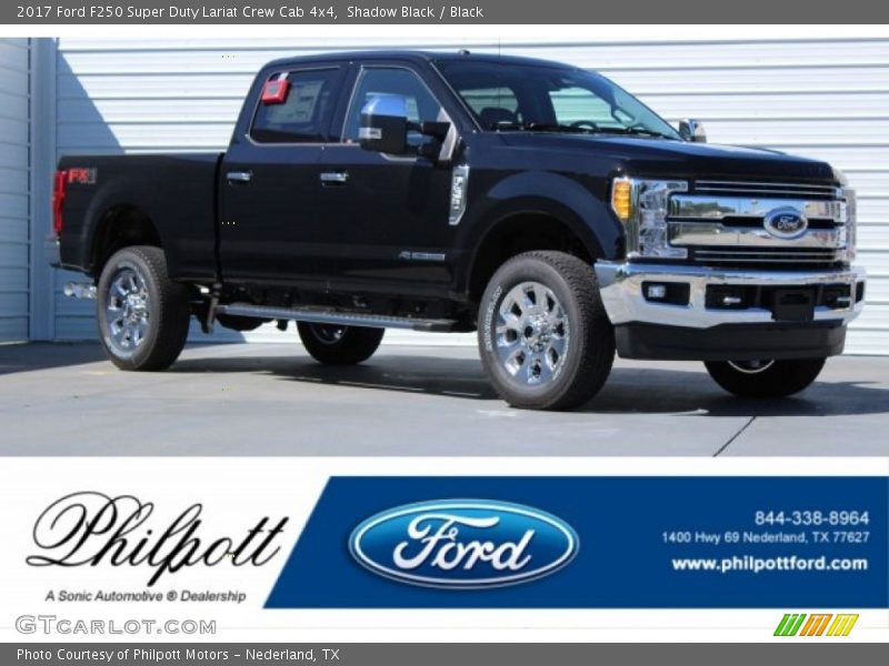 Shadow Black / Black 2017 Ford F250 Super Duty Lariat Crew Cab 4x4