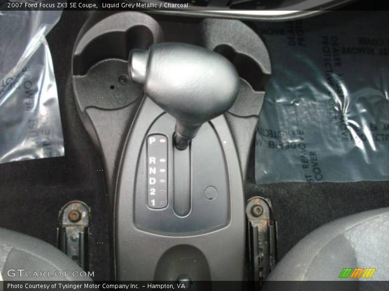 Liquid Grey Metallic / Charcoal 2007 Ford Focus ZX3 SE Coupe