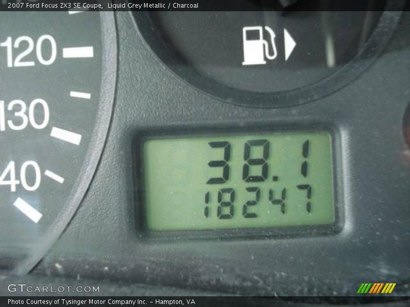 Liquid Grey Metallic / Charcoal 2007 Ford Focus ZX3 SE Coupe