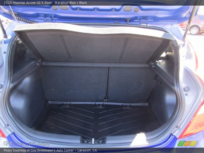 Marathon Blue / Black 2013 Hyundai Accent GS 5 Door