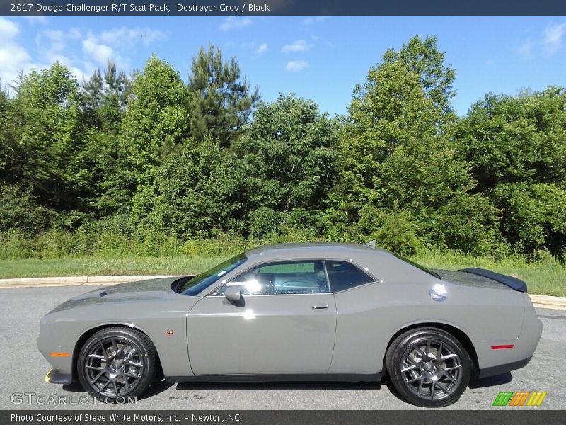 Destroyer Grey / Black 2017 Dodge Challenger R/T Scat Pack