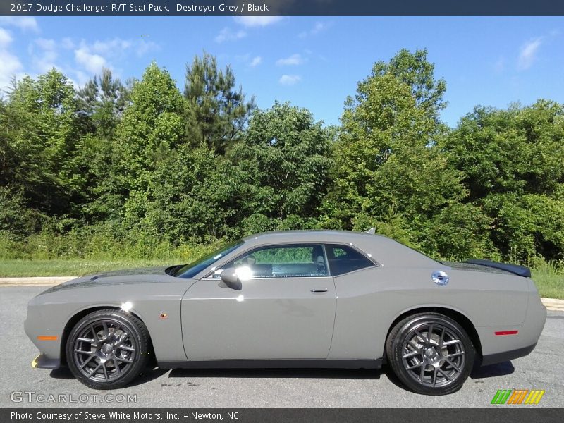 Destroyer Grey / Black 2017 Dodge Challenger R/T Scat Pack